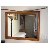 Wood-Framed Wall Mirror