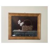 Floral Basket Still Life Painting