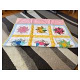 Patchwork Quilt with Floral Design