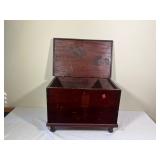 Table Top Vintage Wooden Storage Chest