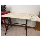 Folding Crafting Table with Side Trays