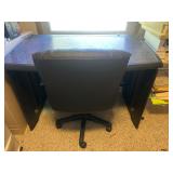 Wooden Desk and Office Chair Set