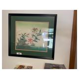 Framed Floral Watercolor Art