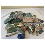 Collection of Polished Stone Slabs