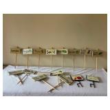 Hand-Painted Garden Stakes Set