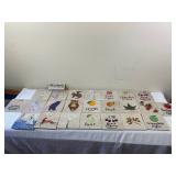 Handpainted Ceramic Tile Set