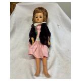 Vintage Doll with Velvet Outfit