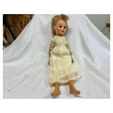 Vintage Doll with White Dress