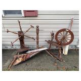 Vintage Spinning Wheels and Tools