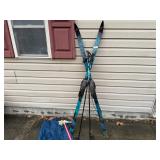 Complete Cross Country Ski Set with Vintage Snow Pants