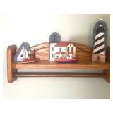 Wooden Wall Shelf & The Cats