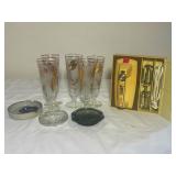 Vintage Mixer, Glassware, As