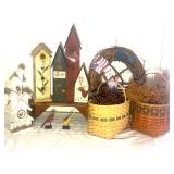 Rustic Birdhouse Decor & Bas