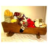 Vintage Wooden Baby Doll Cra