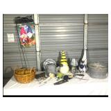 Galvanized Wash Tub & Water