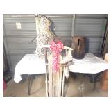 Vintage Sled & Girls Ice Ska