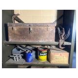 Vintage Metal Toolbox and To