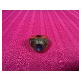 10K Gold Vintage Blue Gemsto