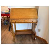 Antique Oak Drop-Front Desk