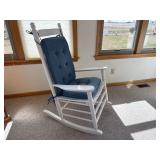 White Wooden Rocking Chair