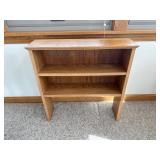 Solid Oak Two-Tier Bookshelf