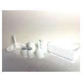 Fenton Milk Glass Hobnail Collection