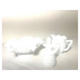 Vintage Hobnail Milk Glass