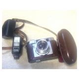 Vintage Argus Camera with Minolta Flash