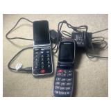 Flip Phones with Chargers