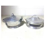 Hammered Aluminum Covered Dishes