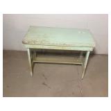 Vintage Green Wooden Bench