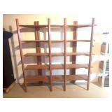 Mid-Century Modern Wooden Bookshelves