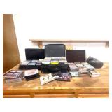Vintage Cassette Tape Collection with Cases & DVDs