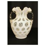 Vintage Fenton French Opalescent Coin Dot Vase