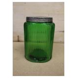Vintage Green Hoosier Canister Jar