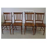 Set of Antique Oak Chairs