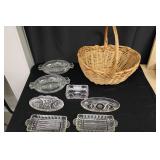 Basket of Misc. Glassware