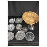 Basket of Misc. Glass