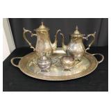 Rogers Silverplated Tea Set