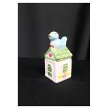 Bird on House Salt and Pepper Shakers