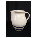 RRP Co. Stoneware Blue Stripe Pitcher