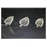 Clear Glass Leaf Dishes