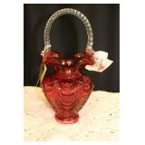Fenton Cranberry Drapery Basket