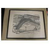 Vintage Crosley Field Framed Print - Cincinnati