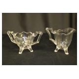 Vintage Indiana Glass Sugar Bowl and Creamer