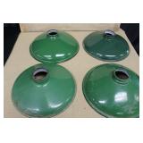 Vintage Green Industrial Enamelware Light Shades