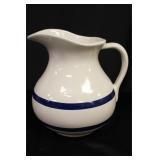 RRP Co. Stoneware Blue Stripe Pitcher