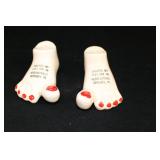 Vintage Feet Salt and Pepper Shakers