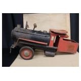 Antique Keystone Ride-on Toy Locomotive Engine