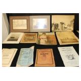 Misc. Antique Paper Goods and Pictures